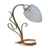 Brass pine cone lamp