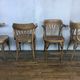 4 bistro armchairs in curved wood