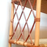Rattan wall shelf