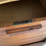 1940s filing cabinet with curtain