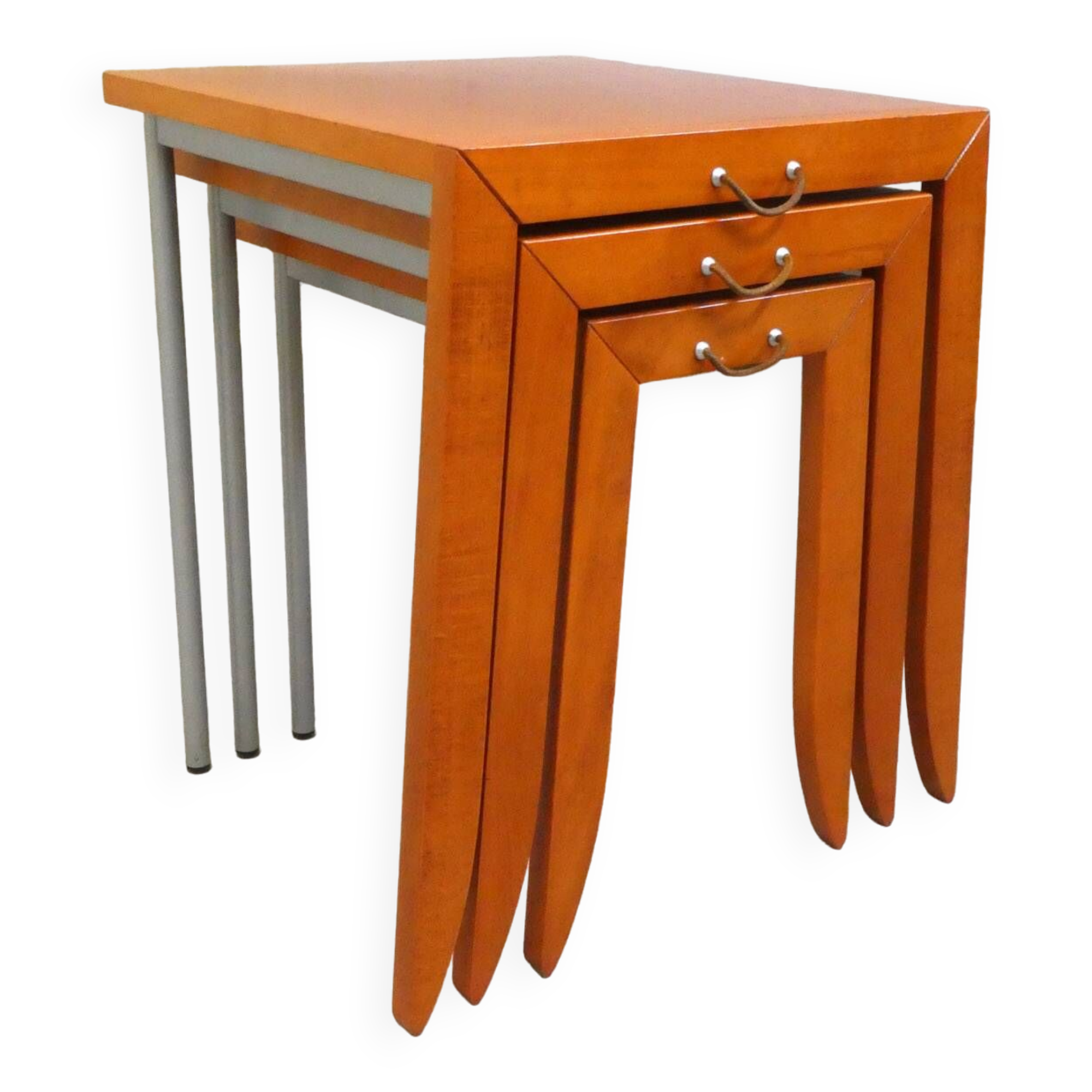 series of 3 nesting tables by Emmanuel Dietrich for Artelano, 1980