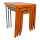series of 3 nesting tables by Emmanuel Dietrich for Artelano, 1980