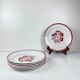 Set of 6 flat plates "Annecy", KG Lunéville, 20th century
