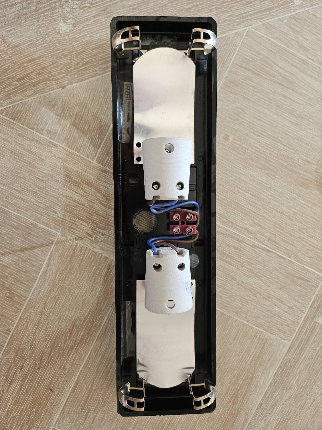 Hammered glass wall light