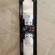 Hammered glass wall light