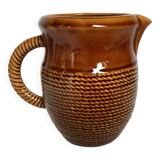 Sarreguemines slip rope pitcher