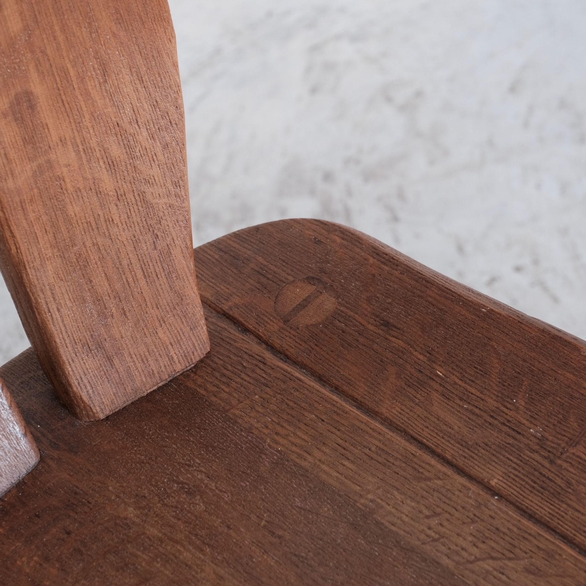 Set of Four Oak Mid-Century Dining Chairs
