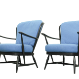 Canapé-lit modèle '355' et 2 fauteuils windsor, Lucian Ercolani pour Ercol