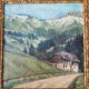 Peinture à l'huile - paysage alpin