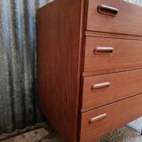 Vintage Scandinavian teak chest of drawers