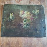 Painting of flowers from the 19th century, Napoleon III period.