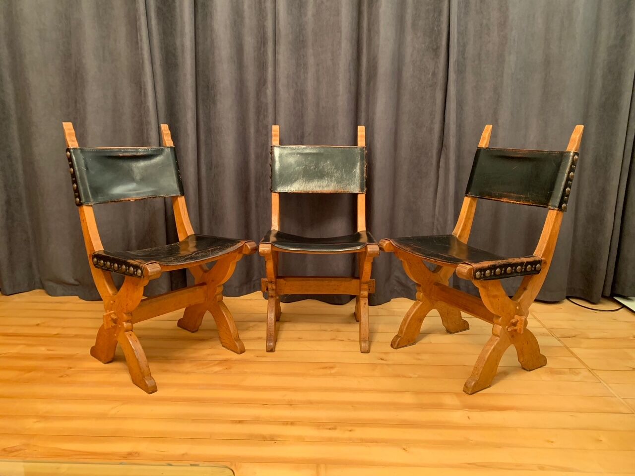 Set of three Bram Sprij chairs, the Netherlands, 1960s