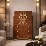 Restored Vintage Art Deco Desk Secretary