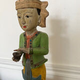Traditional painted wooden figurine