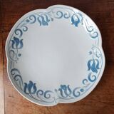 Plat rond Tircis de U&C Sarreguemines.  Début 20ème