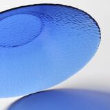 Mid-Century Cobalt Blue Glass Bowl: Large Arcoroc France Centerpiece