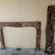 Large Louis XV Style Red Marble Fireplace - 19th Century - Width 1