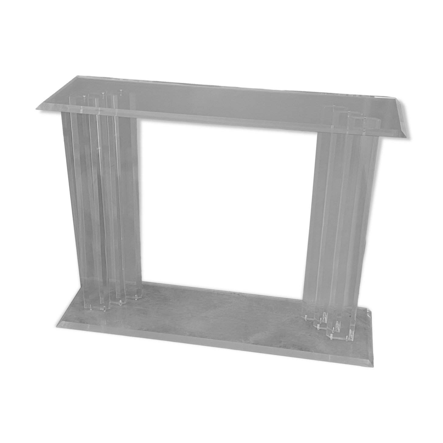 Console Cinétique Marais International. 1980. Plexiglas.