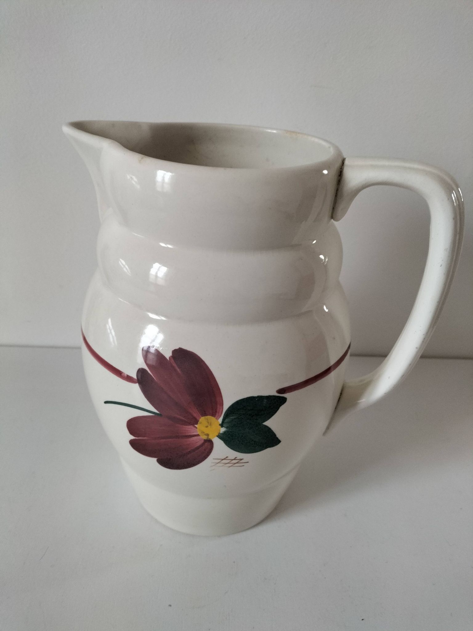 Large vintage Longchamp pitcher