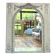 Important woodwork, 176.5cm/158cm 19th century fireplace mirror, quilted glass, parquet on the back.