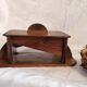 French Art Deco jewellery box handmade in wood and glass