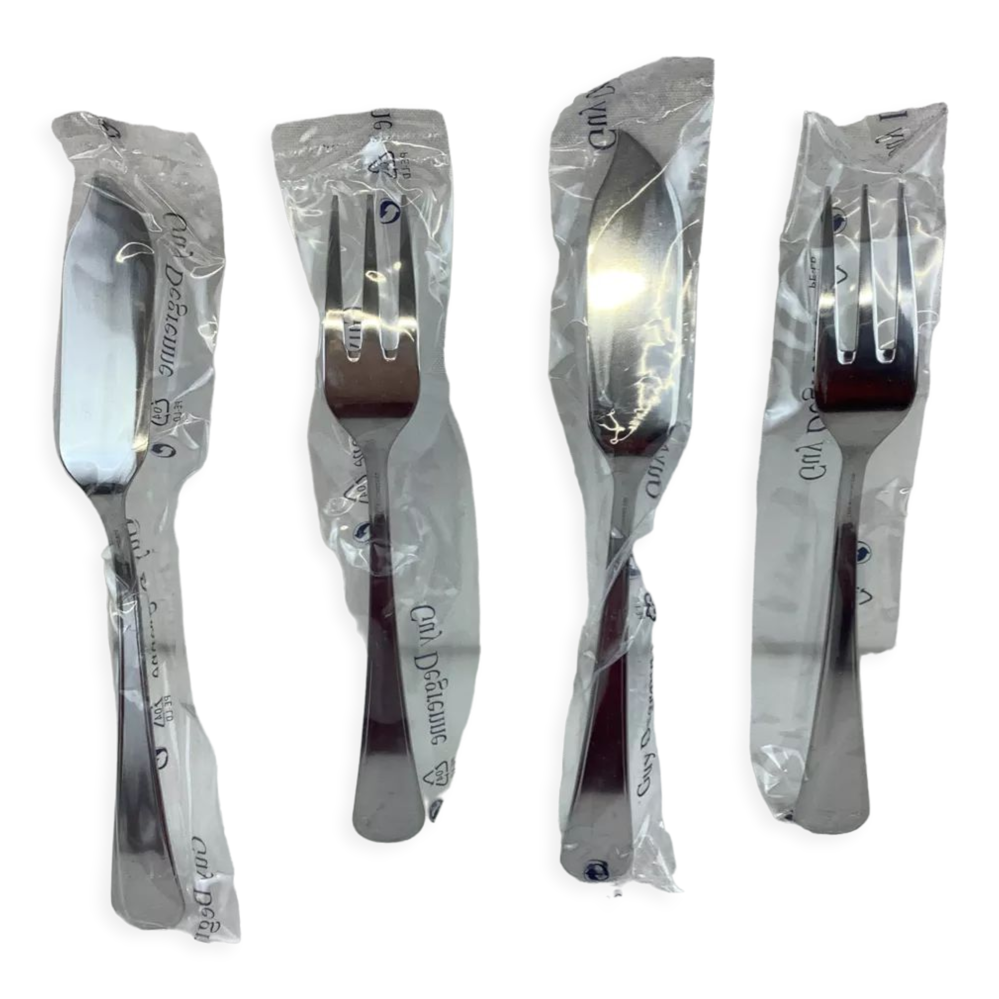 2 Guy Degrenne fish cutlery set