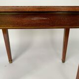 Table chess marqueterie piece sculptee bois 1930