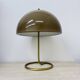 Vintage Mushroom table lamp with gold metal base , 1970s