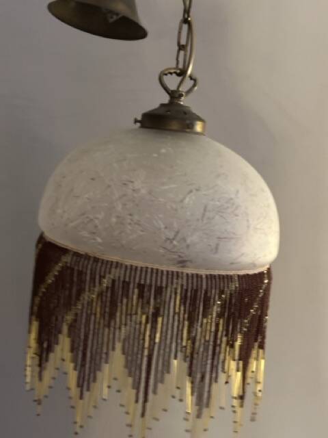 Vintage fringe beaded suspension