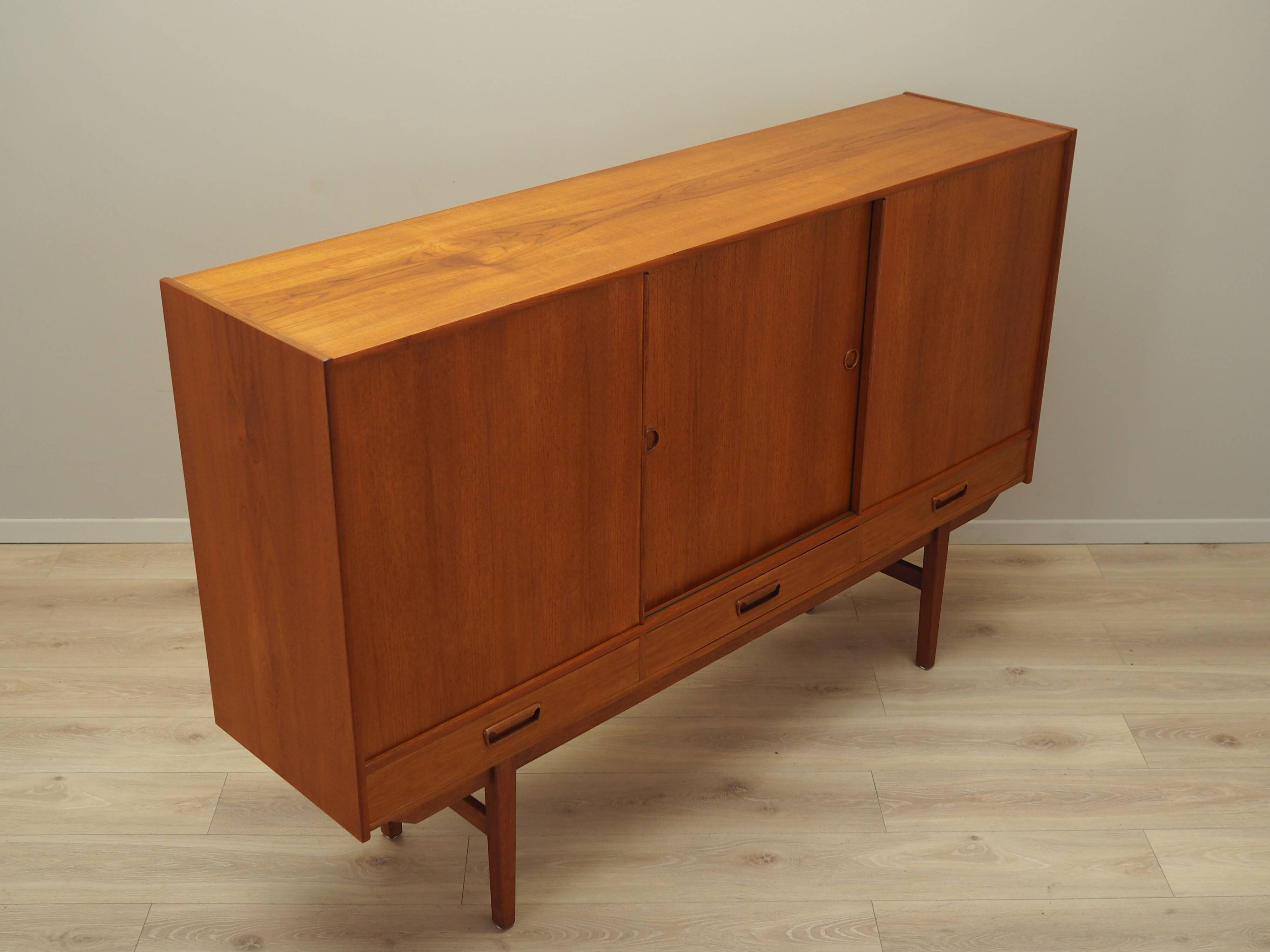 Teak highboard, Danish design, 1960s, production: Denmark