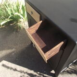 Parisian buffet painted in black from the 50s