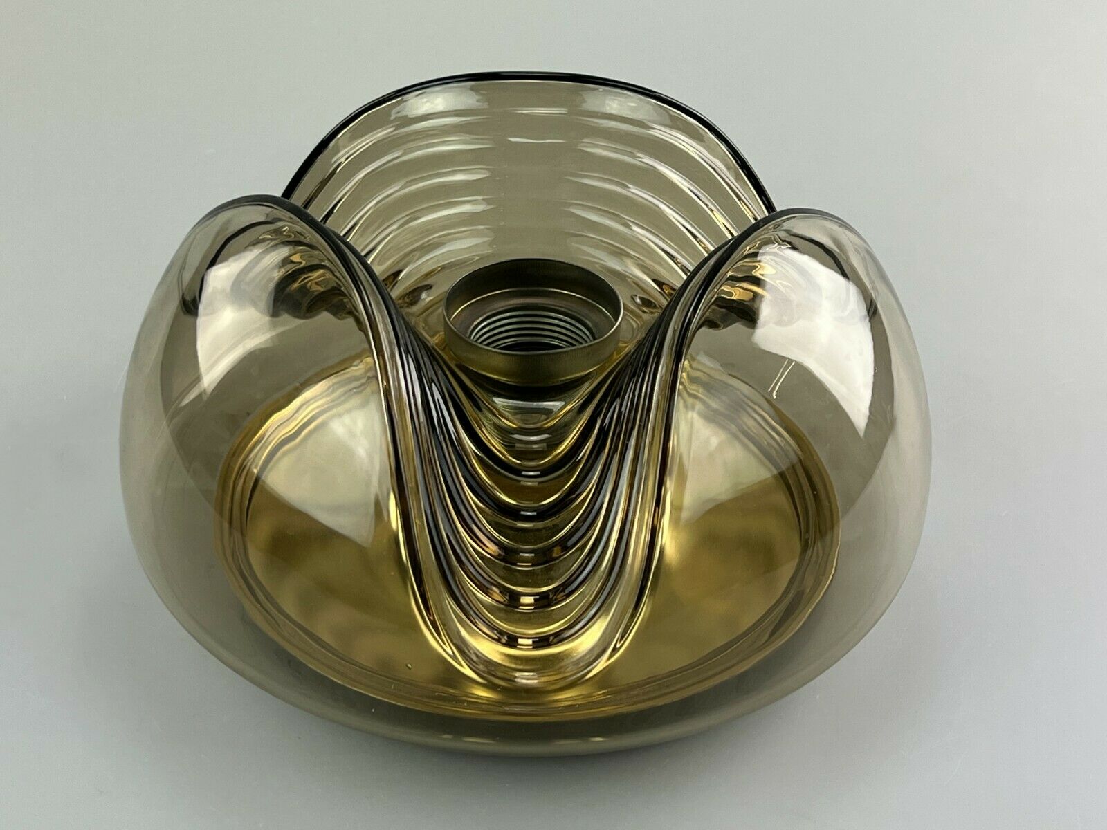 60's 70's peill & putzler "wave" koch & lowy wall scone plafoniere design