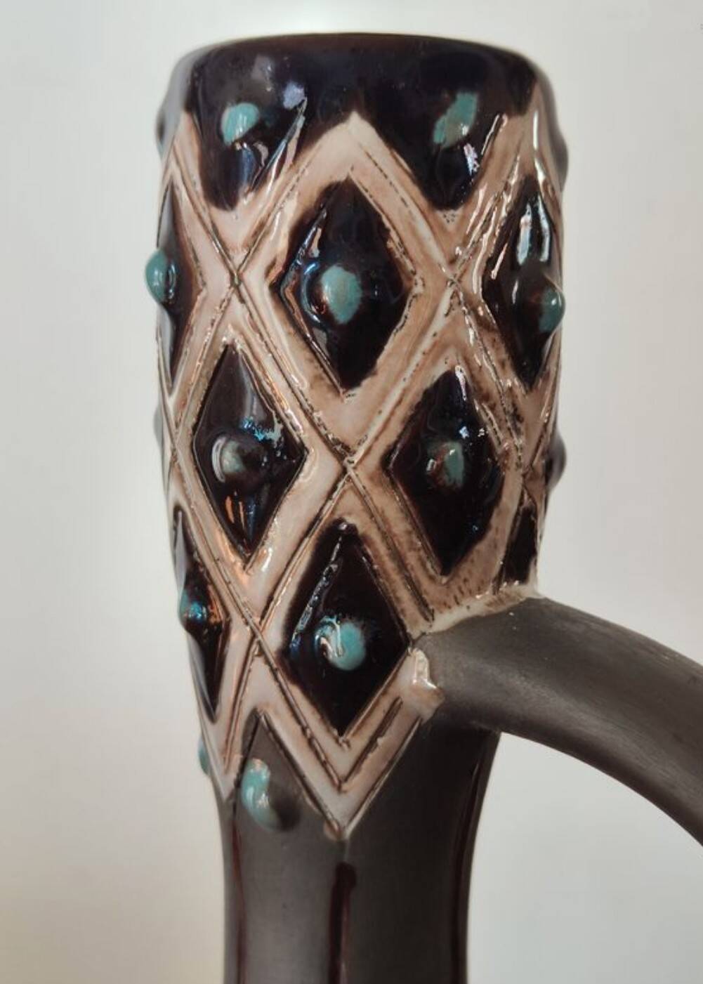 Ceramic carafe vase, second half of the 20th century
