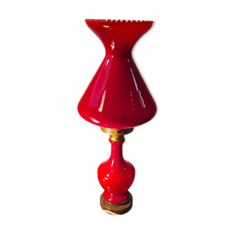 Opaline lamp red