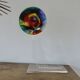 Contemporary sculpture, signed, in plexiglass and lucite, 1980s