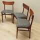 Set of four teak chairs, Danish design, 1970s, production: Denmark