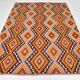 6x8 Multicolor Geometric Style Anatolian Vintage Kilim Rug, 177x236Cm