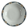 Longwy salad bowl with blue and orange floral decoration.