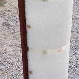 Scandinavian style floor lamp in teak and granite resin from the 70s