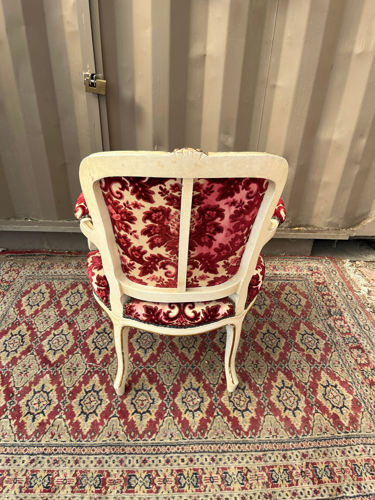 Louis XV style cabriolet armchair