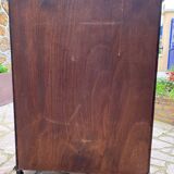 Low carved wooden sideboard