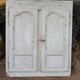 2 portes de placard anciennes en bois avec chassis