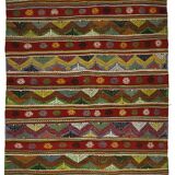 Authentic Vintage Turkish Kilims & Handwoven Rugs – Unique Home Decor Pieces 186x 265 cm