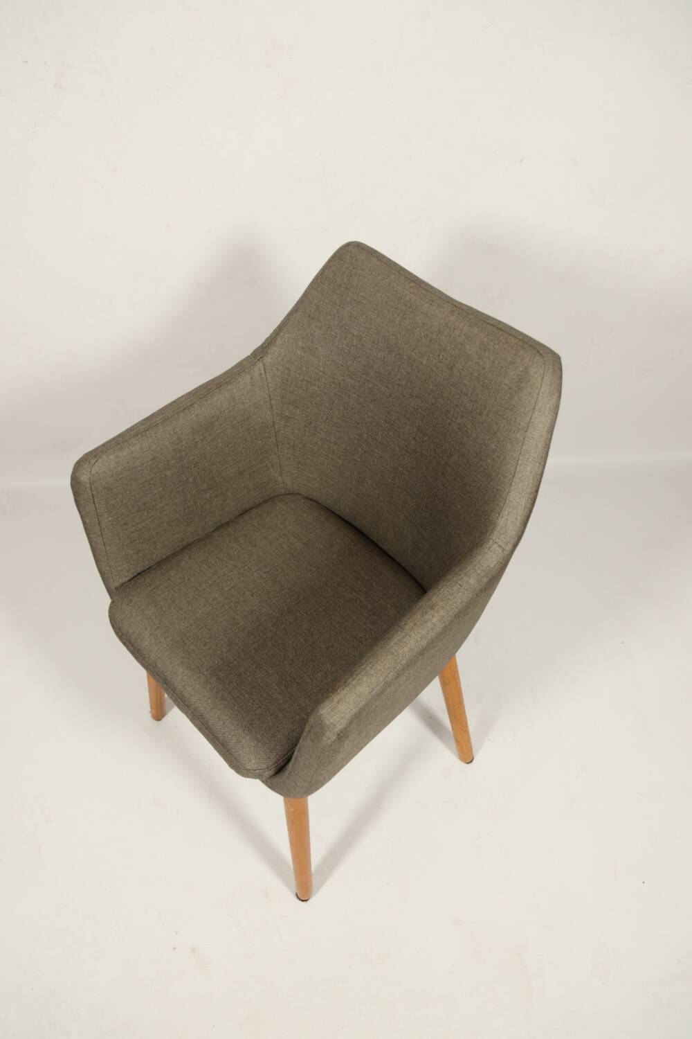 Vintage fauteuil de bureau gris anthracite chêne clair chaise de bureau moderne design
