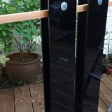 Large format solid glass vintage door handle