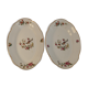 Digoin Sarreguemines oval presentation plates CONDEvintage model