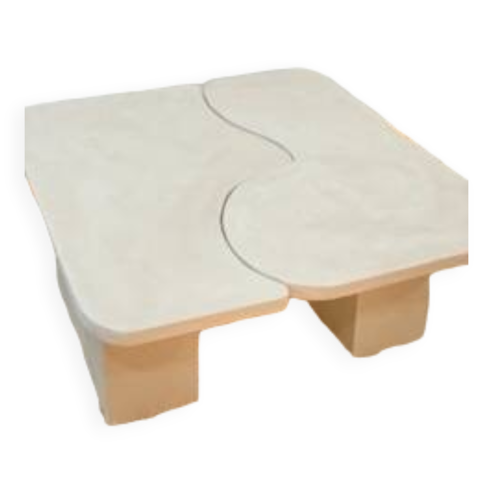 Concrete coffee table - Beige - Length 100 cm - Terra n°4