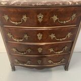 20th century rosewood and mahogany chest of drawers