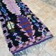 Vintage Berber Boucherouite hallway rug: Handwoven Moroccan rug.