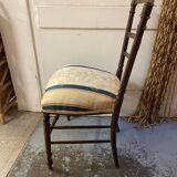 PAIR OF NAPOLEON III CHAIRS EARLY 20TH CENTURY BEECH STRUCTURE BAR BACKREST